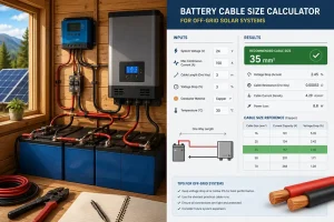 Battery Cable Size Calculator