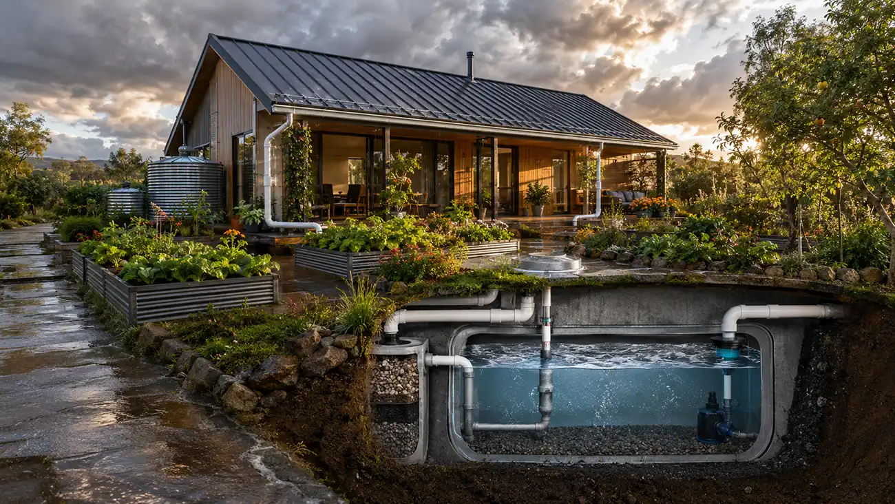 Rainwater Harvesting System Size Calculator