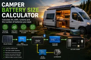 Camper Battery Size Calculator